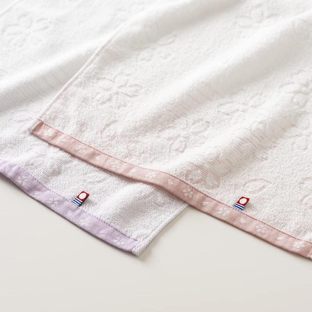 Stylem Imabari Towel Sakura Oricloth Towel Set Gift Set of 6 Bath Towels X 2 X Face Towel X 4 X Cherry Blossom Pattern Day Present Made In Japan