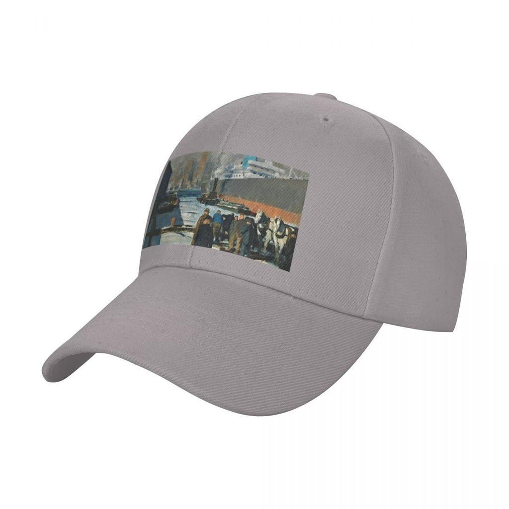 Men of the Docks - George Bellows Baseball Cap Hat Beach Trucker Hat Golf Wear Women Men's