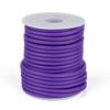 Hollow Pipe PVC Tubular Synthetic Rubber Cord, Wrapped Around White Plastic Spool, Mauve, 4mm, Hole: 2mm, About 16.4 Yards(15m)/roll