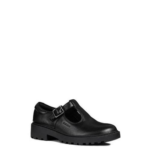 Geox Girls J Casey G. E Leather School Shoe