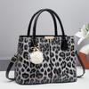 Leopard Print Handbag Tote Bag for Women 2025,Simple Luxury Shoulder Bag Crossbody Purse