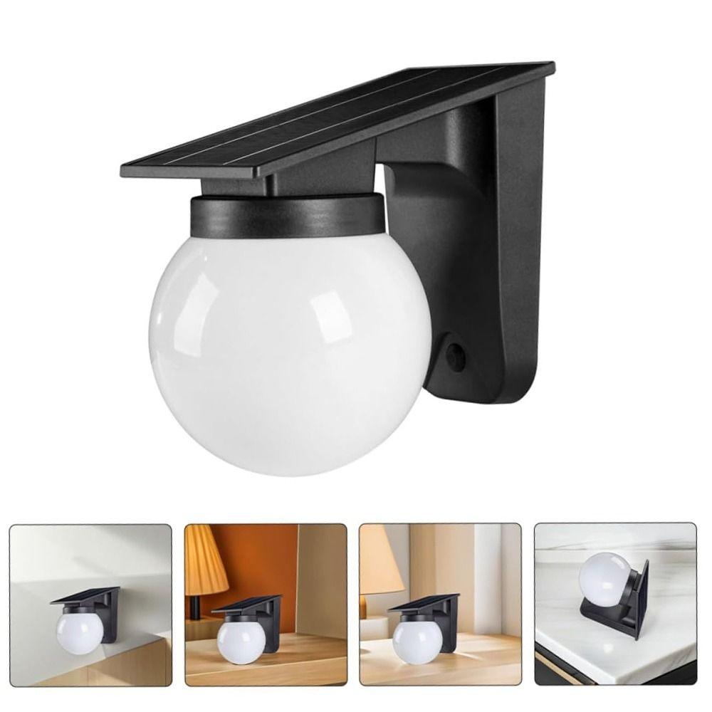 Auto on/Off Solar Wall Light Wall Mounted Sturdy Solar Induction Lamp IP65 Waterproof RGB Color Changing Solar Fence Lights