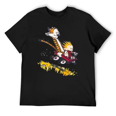 Calvin and The Hobbes T-Shirt Custom Shirt Funny T-shirts Blue Lock Men Workout Shirt