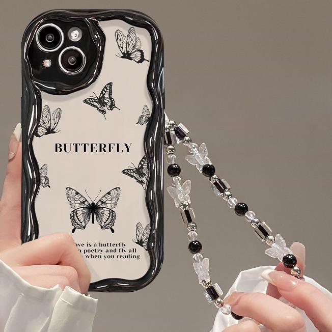 

Подходит для чехла для мобильного телефона Apple 14 Iphone15promax Полноэкранная цепочка-бабочка 13 Силиконовая полная упаковка 12 Противоударный Xs iphone 15