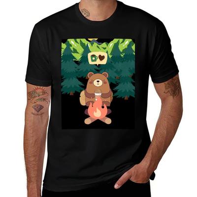 Coffee T-Shirt T Shirts for Man Pack White Cotton T Shirts Man 100% Man T Shirts for Men T-Shirt