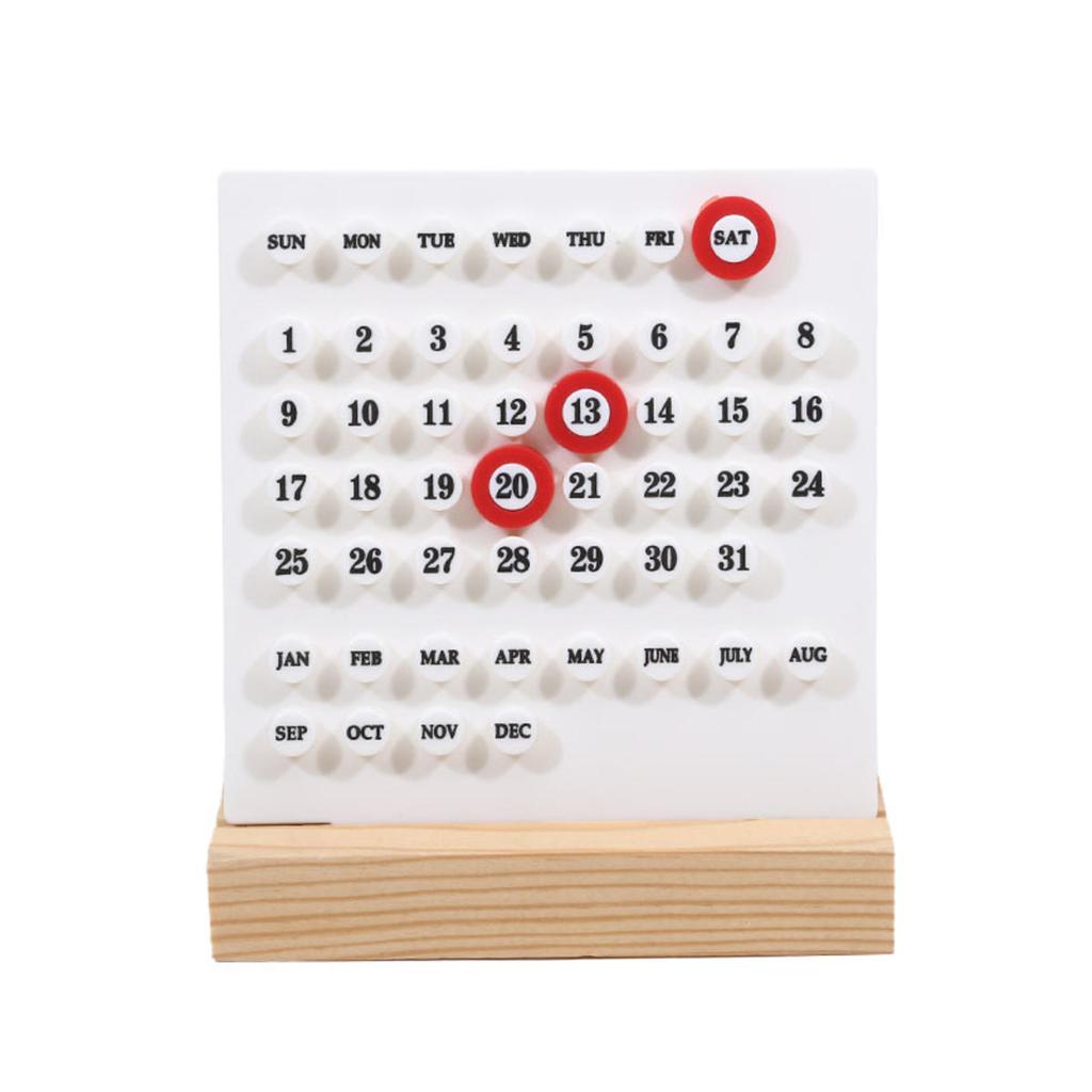 1pc modern minimalist style  creative perpetual calendar  desk calendar  office desktop decoration home decoration