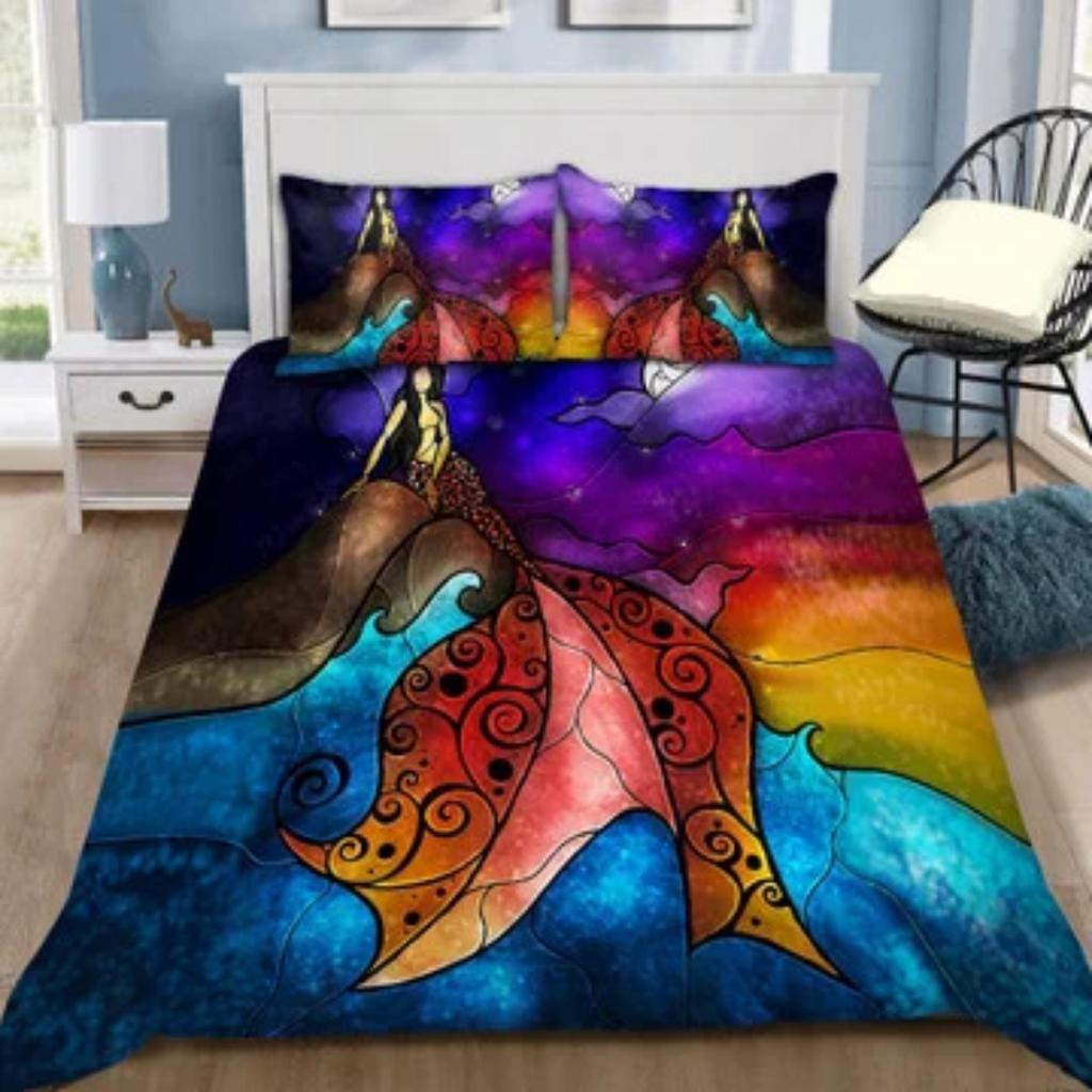 Quilt Duvet Cover Set Tmarc Tee Aboriginal Flag Indigenous Skull Bedding Sets Bedroom Decor