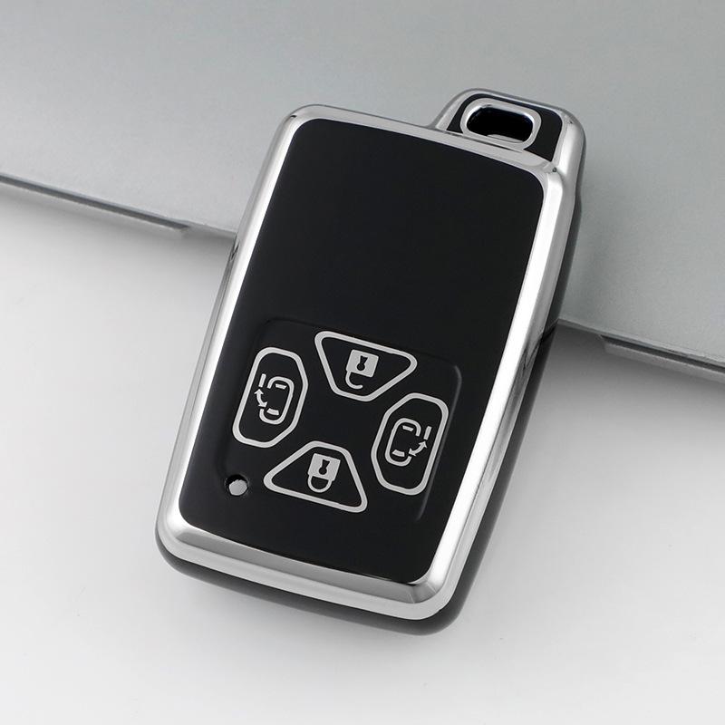 Car Key Case Cover for Toyota Noah Tarago Mark X Yaris Estima RAV4 Voxy Corolla TPU 3 Button Fob Shell Protector Accessories