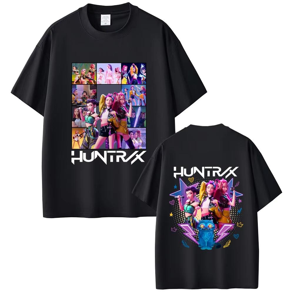 Kpop Demon Hunters T Shirt Rumi Mira Zoey T-shirt Derpy Tiger T-shirts Men Women Fashion Cartoon T Shirt Male Cotton Casual Tees