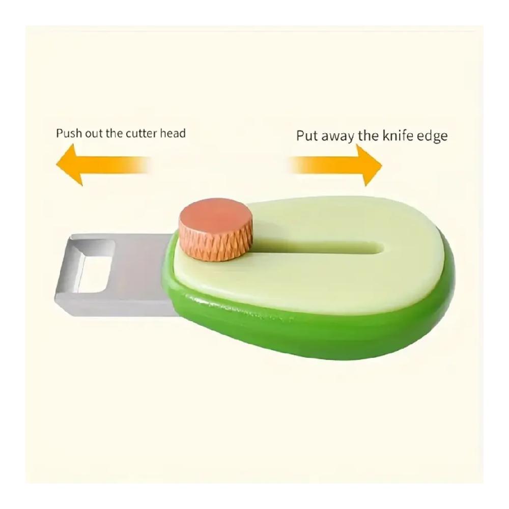 Avocado shaped fruit and vegetable peeler - stainless steel blade, portable keychain, suitable for apples, cucumbers, potatoes,