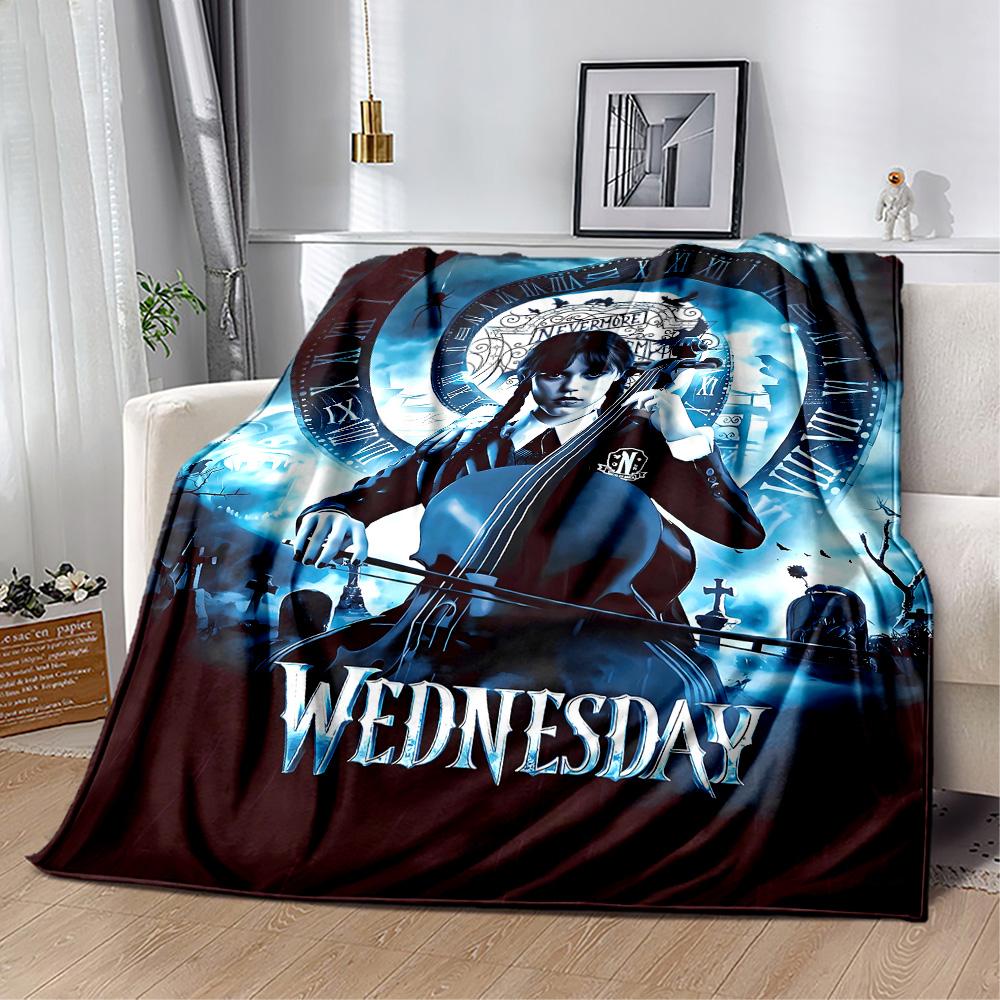 Wednesday Addams Clockwork Blanket Suitable for sofas,travel, living rooms also a good gift for friends and family Suitable for all seasons.