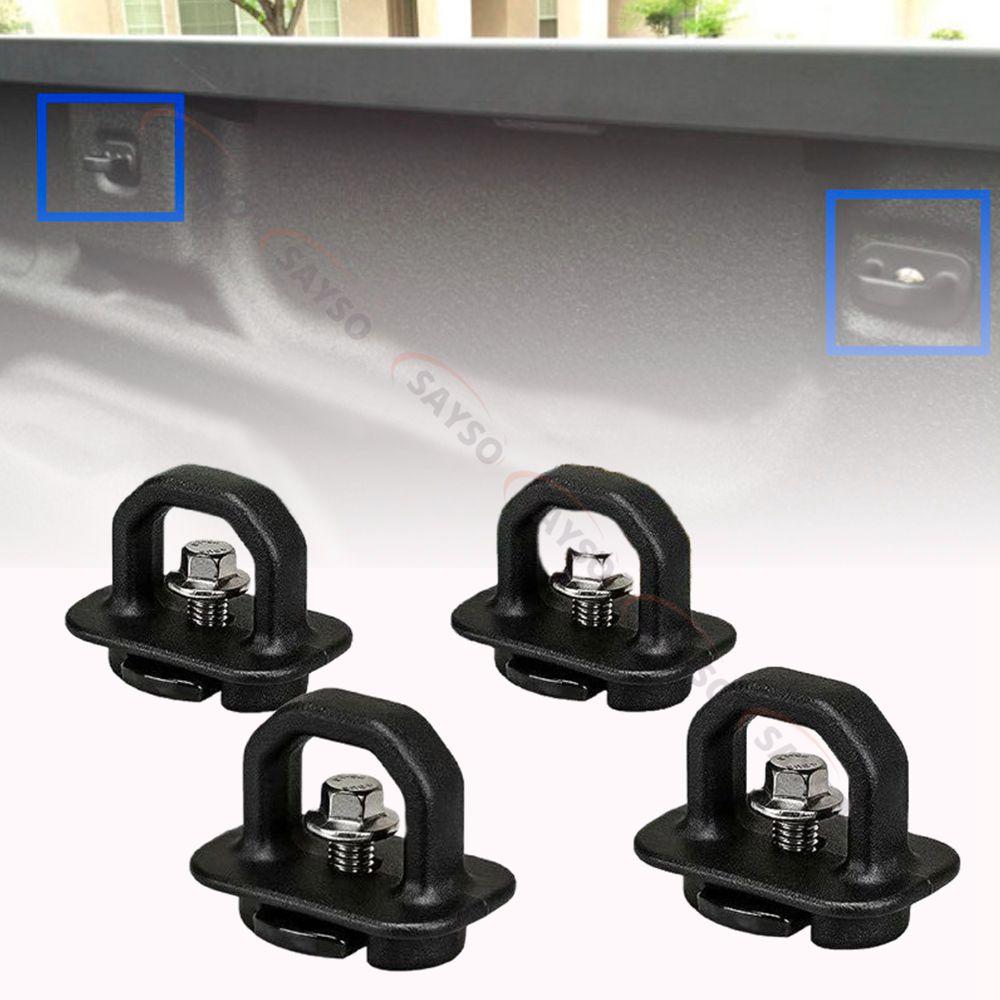 Röd/Blå/Svart Lastbilsflak Sidoväggsfästen 4-delars Set Fästpunkter För Chevy Silverdo Pickup Fäste Lastbilsflak Lätt Att Använda