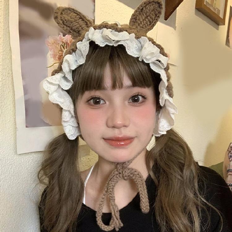 Comfortable Bunnies Ears Earmuf Christmas Ear Warmer for Women Girls Hair Accessories