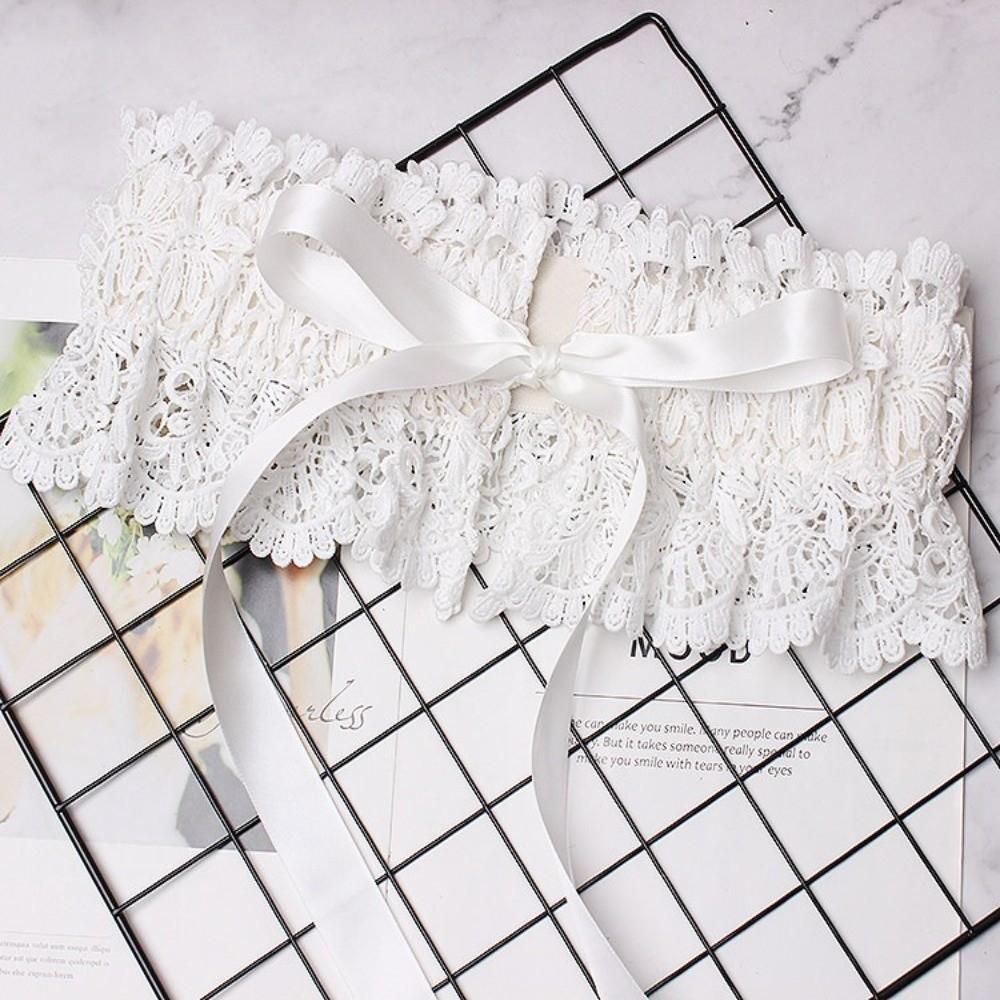 Elastic Bowknot Cinch Belt Elegant Dress Waistband Versatile Lace Waist Belt for Women