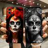Halloween Skull Girl Phone Case For iPhone15,14,13,12,11,Pro,Max,Plus,Mini,X,XS,XR,8,7,6,S,Plus,SE Soft Black Case