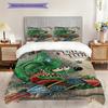 Alien Invasion Monster Car Chase Threepiece Set 1 Duvet Cover 2 Pillowcase Without Core Soft And Comfortable Duvet Cover And Pillowcase