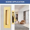 Maniglia per Porta Scorrevoli in Acciaio Inossidabile Maniglia a Incasso per Armadio Maniglie a Incasso per Porte Ferramenta per Mobili Facile da Installare