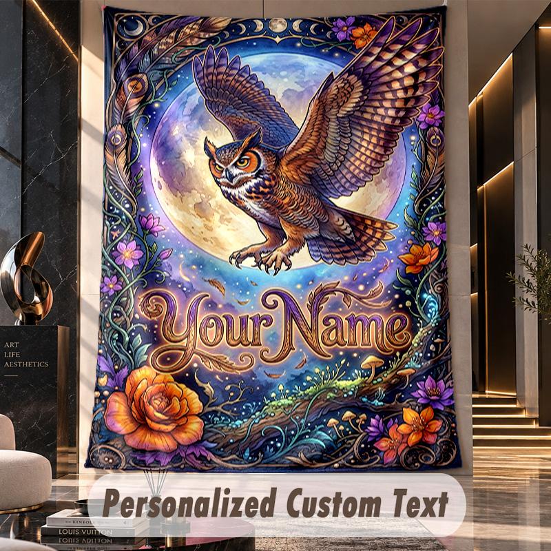 Space Cosmic (59) Theme Custom Tapestry Personalized Custom Name Text Wall Hanging Tapestry Home Decor Background Cloth