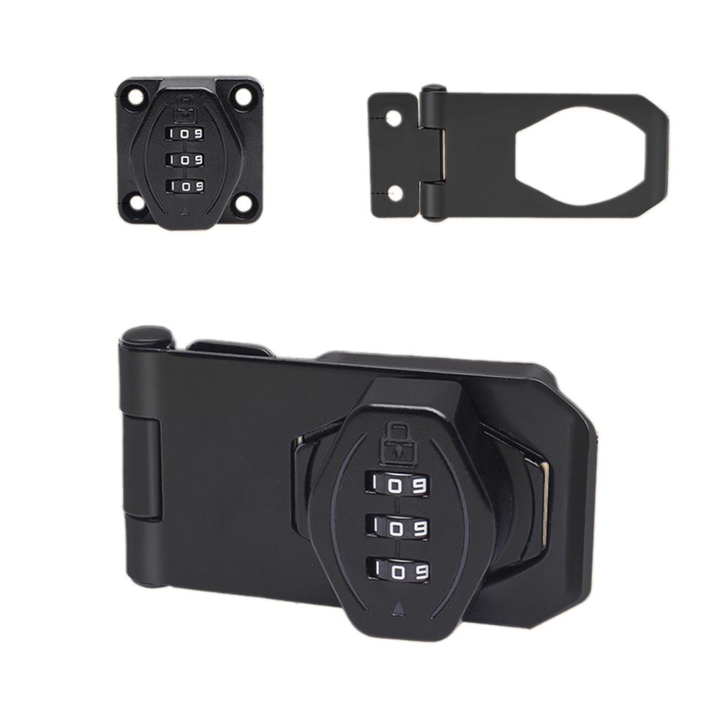 Secure Your Closet Without Key Combination Lock Featuring Twist Knob Hasp Latches Convenient Accessory for Cabinets