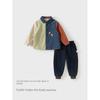 David Bella Kidsren's Class a Shirt 2026 New Boys' Contrasting Color Corduroy Shirt Baby Boy Winter Jacket