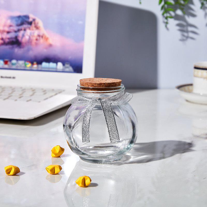 Creative Glass Bottle with Sand, Shells, Lucky Stars, Paper Cranes, and Rainbow Pentagrams