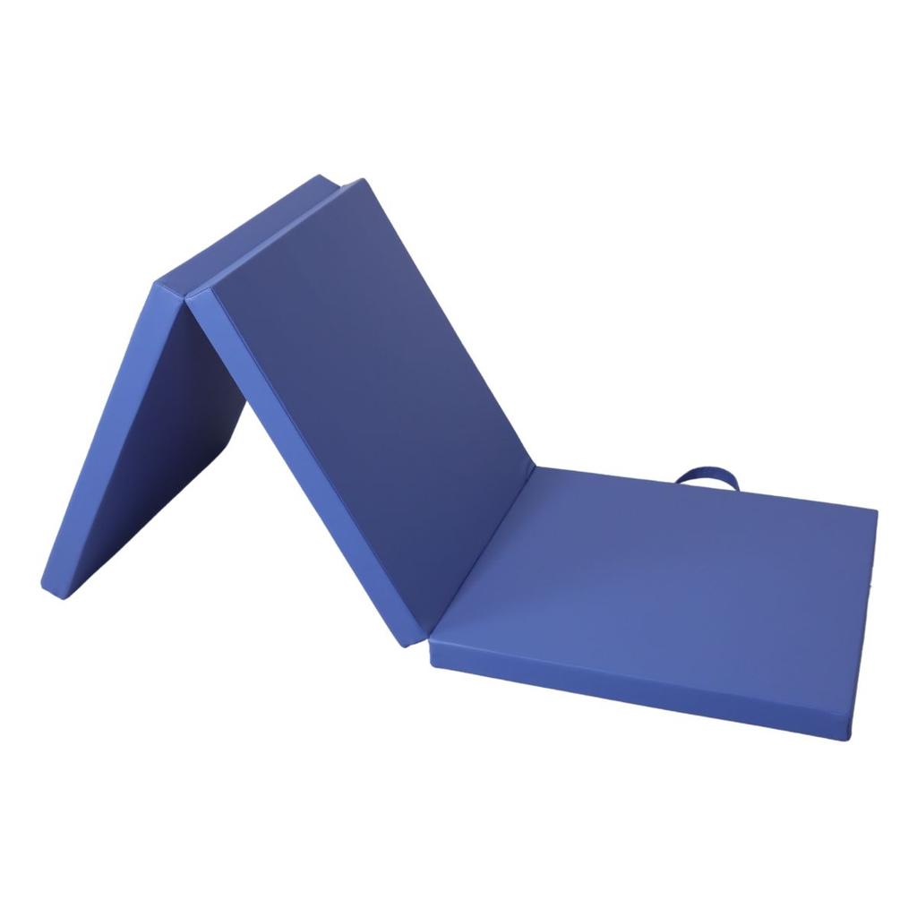 Gymnastic Mattress Satellite 180x60x5 Cm Three-piece - Navy Blue