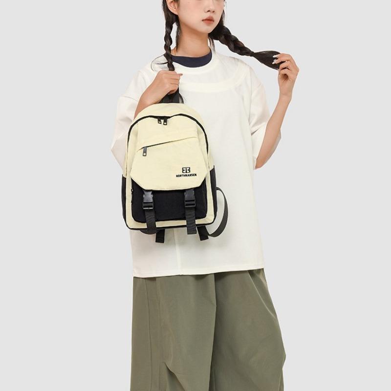 Casual commuter backpack Large capacity computer bag High school student schoolbag College student female waterproof backpack
