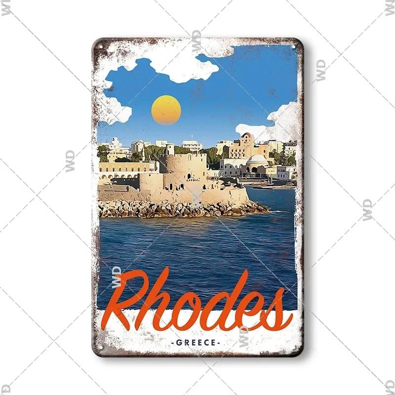 Irland Dublin Stadsvy Vintage Retro Metallplåt Skylt Dekorativ Tallrik för Hem Klubb Vägg Gåva