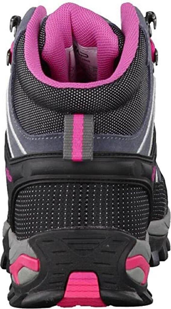 Women's CMP Rigel Mid Waterproof Trekking Shoes Grey/fuxia/ice