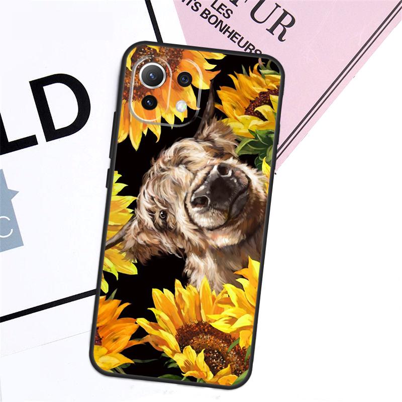 Cute Highland Cow Case For Xiaomi 15T Pro 14T 13T 17 Pro Max 14 15 Ultra POCO X7 X5 X6 F5 F6 F7 F8 Pro Cover