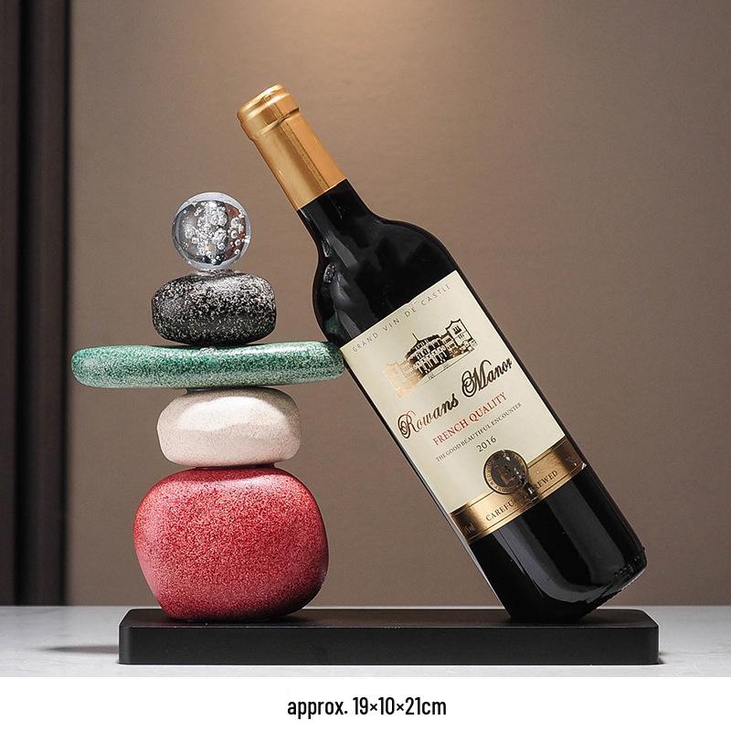 Modernes Hirsch Weinregal Ornament: Kreativer Flaschenhalter im leichten Luxus für Wohnzimmerdekoration
