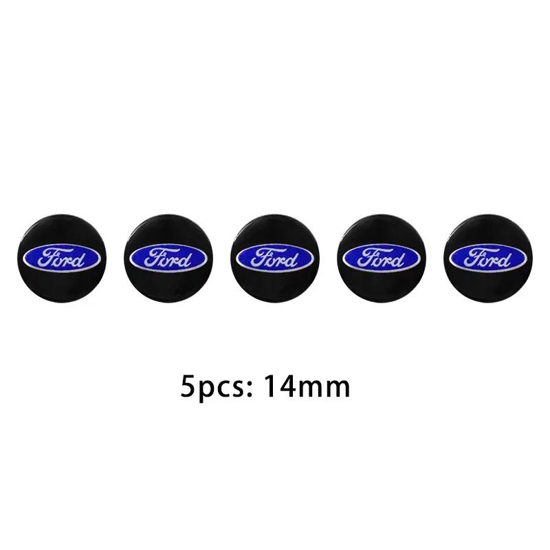 

Car Sticker 2026 Ford New 2025 Hot 14mm Car Control Key Logo Sticker Accessory for Ford Kuga Transit Ecosport ESCORT Fiesta Mk7 14mm