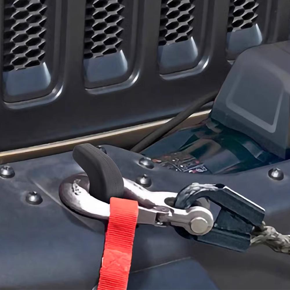 Car Front Bumper Tow Trailer Towing Bars Hook Protection Cover for Jeep Wrangler JK JL Gladiator JT 2007-2026 Exterior Accessory
