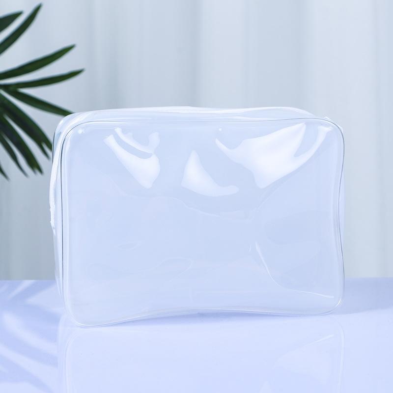PVC Clear Travel Storage Bag Waterproof Durable Toiletry Makeup Organizer for College Dorm Bathroom Vacation