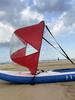 Draagbaar Kayak 42-inch SUP Paddleboard Wind mee Zeil voor Surfplank en Sportboot.