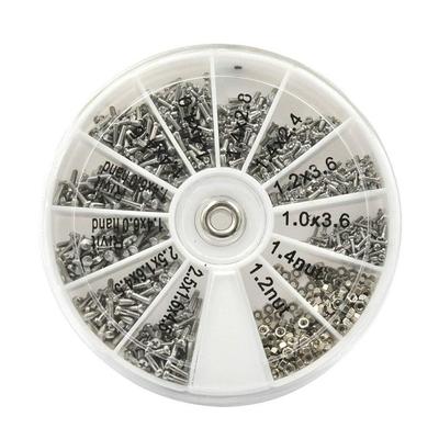 600pcs 600pcs Screws Nuts Assortment Kit Miniature Screws  Watches Glassess Electronics