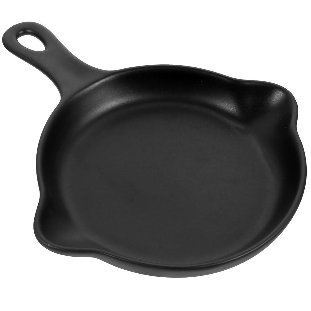 Ceramic Baking Tray Round Nonstick Oven Safe Plate for Roasting Baking Bread Cake Family Kitchen Use Egg Pan Skillet