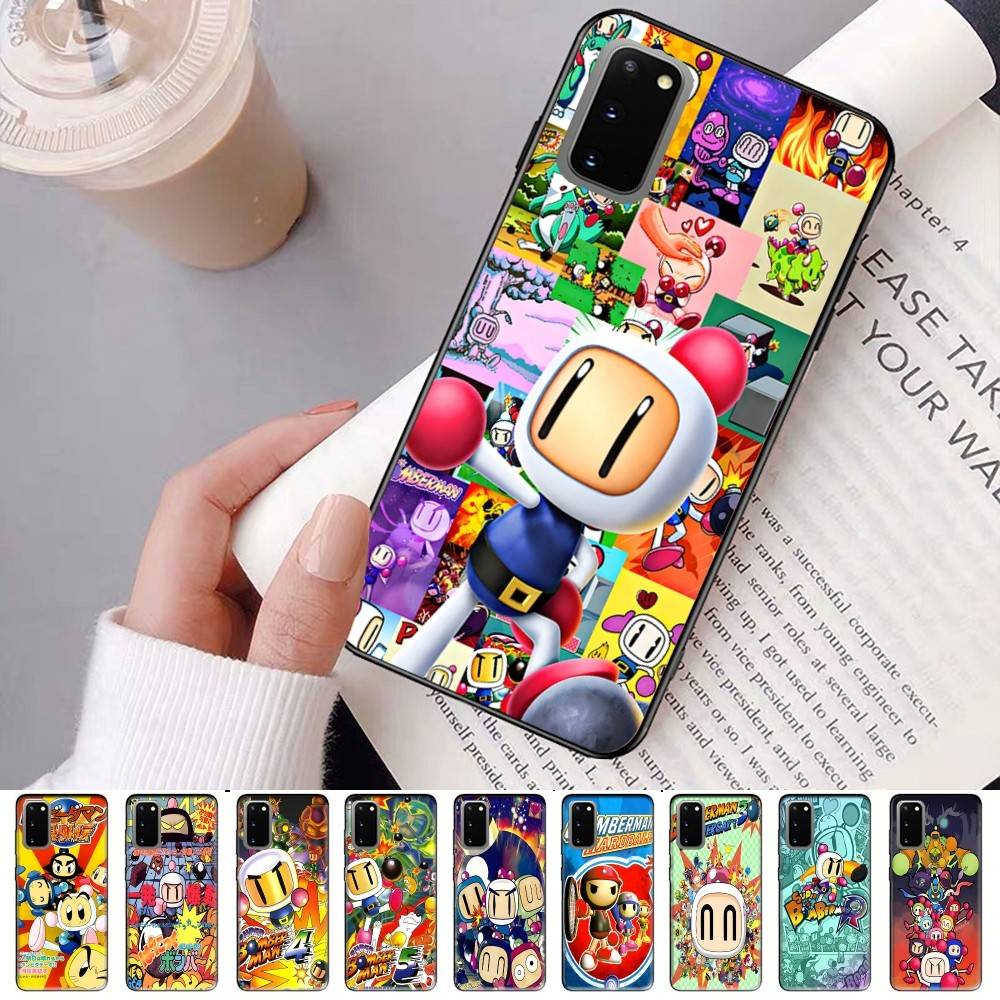 Super Bomberman Cartoon Phone Case For Samsung S 24 Fe 25 Ultra Plus 20 Lite 21 30 22 23 24 22 Ultra 5G Fundas