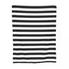 Black White Stripes Throw Blanket Blankets and Throws Halloween