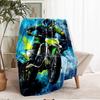 Off-road Motorcycles Theme Printed Blanket - Perfect for Couch, Bed, Travel & Outdoor Use | Machine Washable, Cozy & Durable.