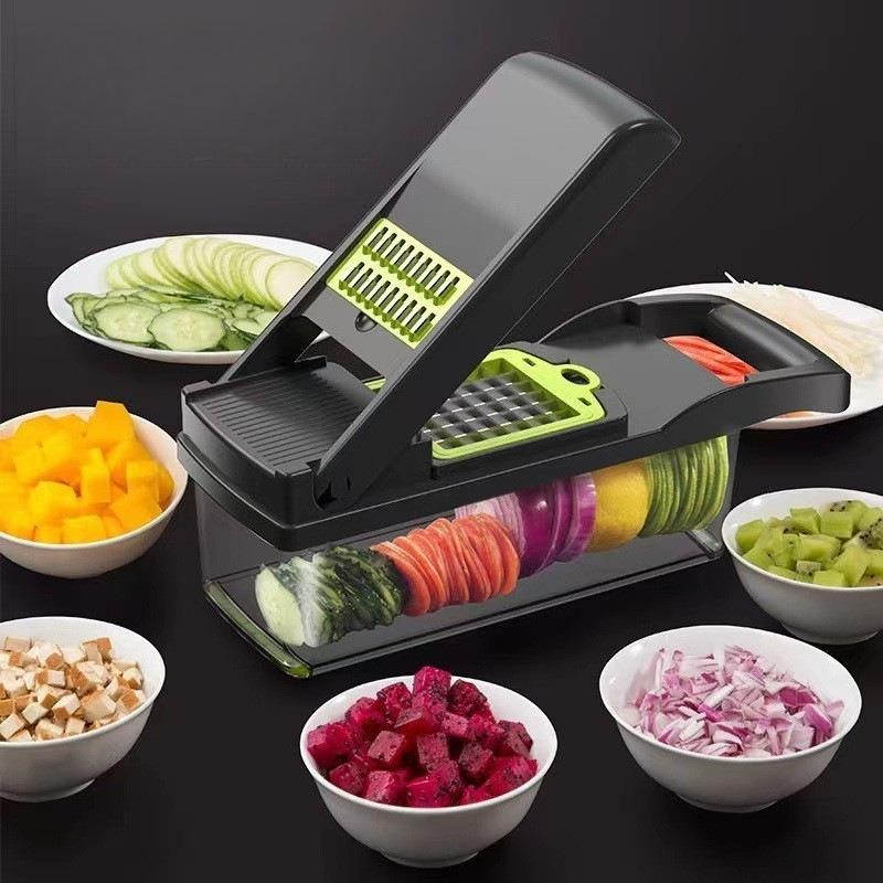 Multifunctional Vegetable Chopper Grate Food Handle Food Chopper Vegetable Slicer Dicer Cut Kitchen Item Garlic Press Accessorie
