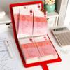 PU Leather Envelop Savings Challenges Book Waterproof Savings Notebook  Stainless Ring Binder