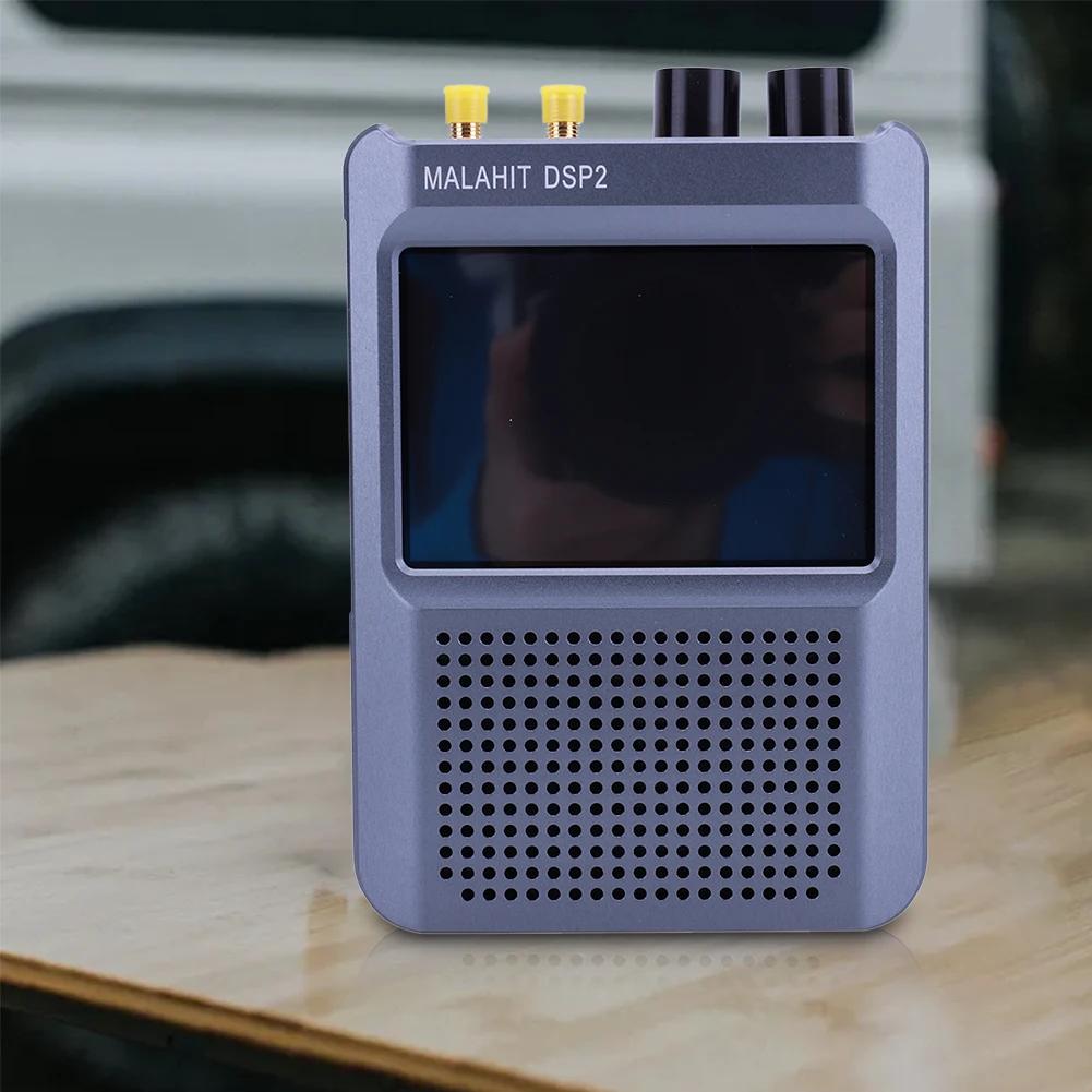 DSP2 SDR Malachite Radio Receiver Software Defined Radio Adjustable Filter 10kHz-2GHz AM SSB CW NFM WFM 5000mAh Battery
