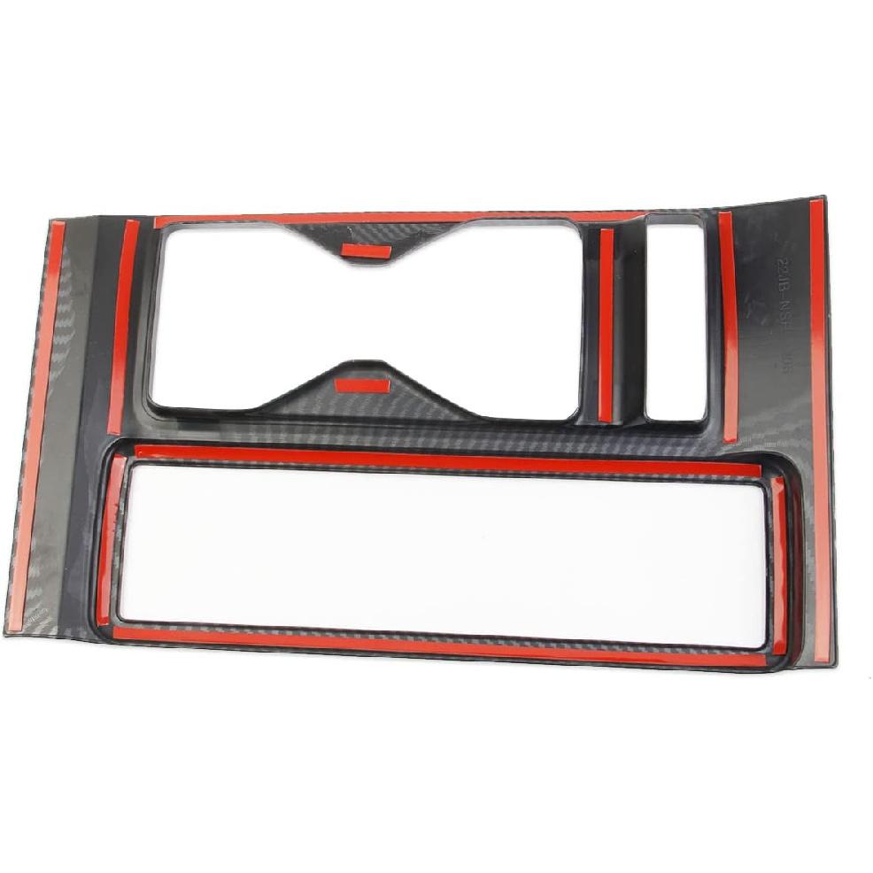 Carbon Fiber Central Control Gear Shift Panel Cup Holder Cover Trim Accessories for 2022-2025 Nissan Pathfinder
