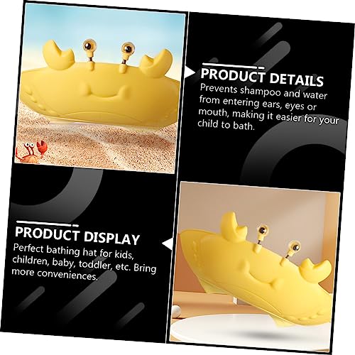 Silicone Baby Shower Cap for Kids Toddlers Infants - Waterproof Bath Hat with Ear Protection for Hair Washing - Multi-Purpose Animal Design