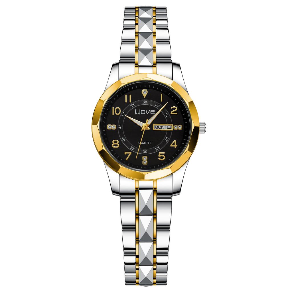 Langjue Men'S Watch Luminous Watch, Weekly Double Calendar Quartz Watch, Couple Watch