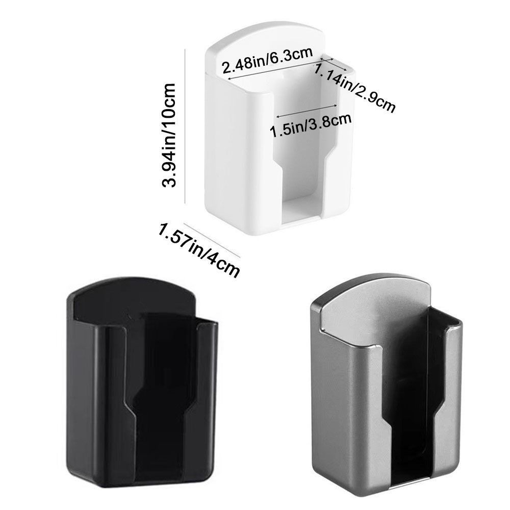 Plastic Air Conditioner Remote Control Holder Self Adhesive White Remote Controller Holder Waterproof Space Saving