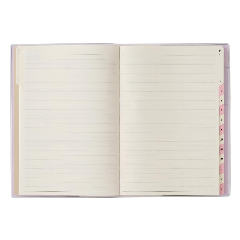 2026 Monthly Planner B6 - Lavender, Sunday Start, Memo Pages, April Start