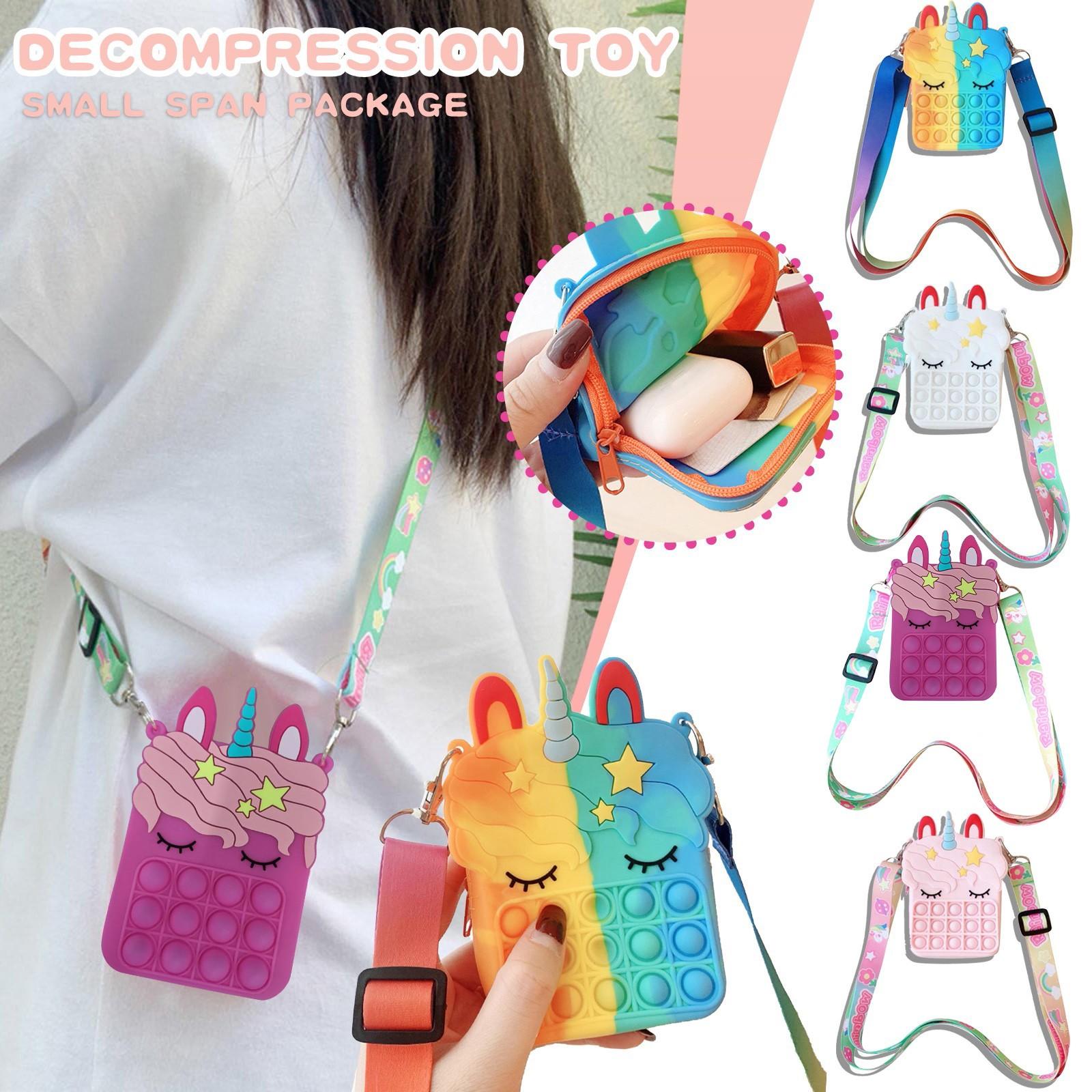 

Кошелек для монет с нажимной игрушкой, игрушки для снятия стресса с пузырьковой игрушкой для взрослых и детей