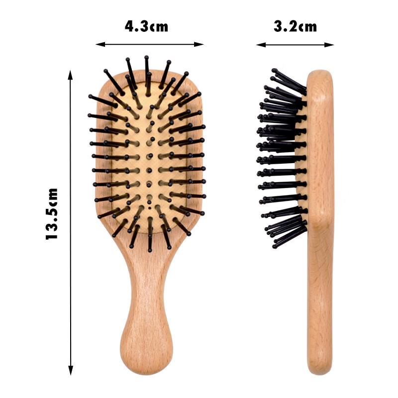 Beiduoyang Mini Portable Beech Wood Air Cushion Massage Comb